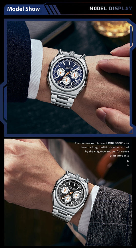 Reloj de Pulsera Multifunción Retro con Correa de Acero Inoxidable - Image 18