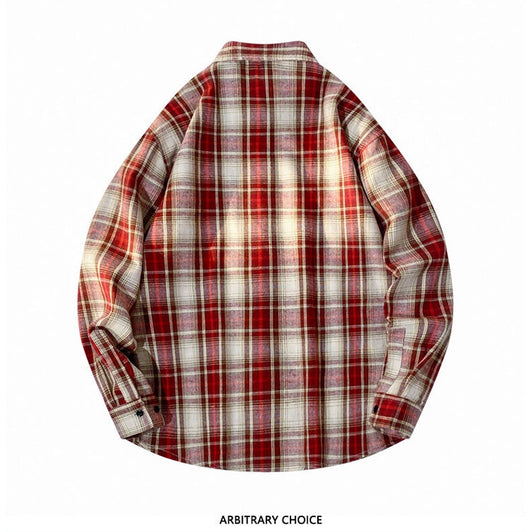 Camisa-Chaqueta Casual de Cuadros para Hombre - Image 21
