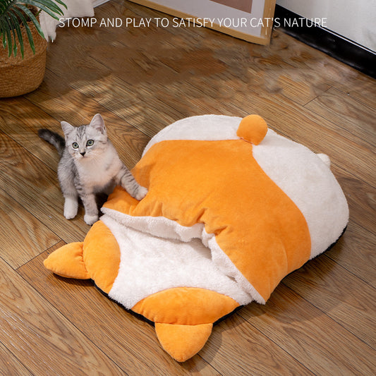 Cama Térmica Semicerrada para Gatos - Nido Cálido Todo Clima