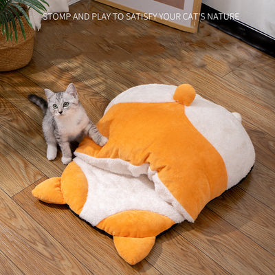 Cama Térmica Semicerrada para Gatos - Nido Cálido Todo Clima