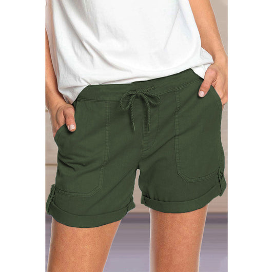 Shorts Casuales de Verano con Cordones y Corte Recto - Image 7