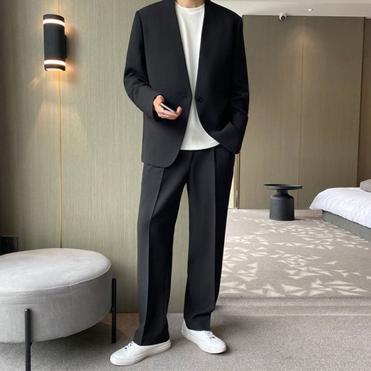 Traje Casual Hombre Estilo Coreano Moderno - Image 2