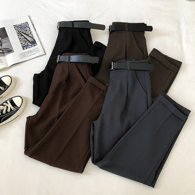 Pantalón Harem de Talle Alto para Mujer con Cinturón Integrado - Image 13