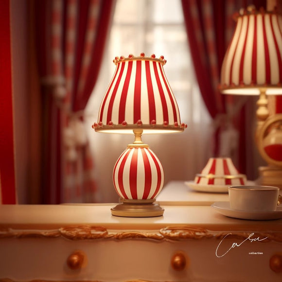 Lámpara de Mesita Retro Circo Americano para Dormitorio