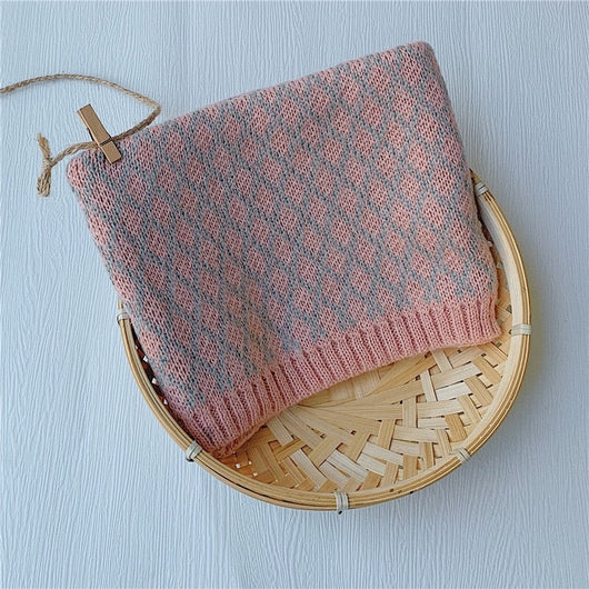 Pañoleta Cuadrillé Tejida Cálida para Niños - Multicolor - Image 3