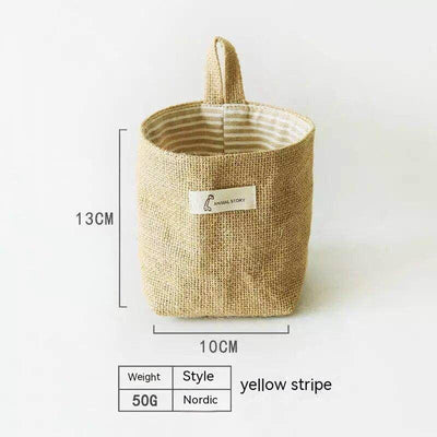 Bolsa de Almacenamiento de Yute para Baño y Escritorio - Image 7