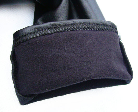 Pantalones de Maternidad en Cuero PU Terciopelo Engrosado Ajuste Slim - Image 13