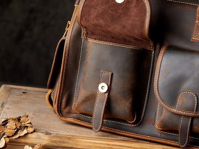 Bolso de Cuero para Hombre Estilo Cartero con Personalidad - Image 13