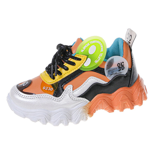 Tenis Infantiles Colorblock con Suela Ondulada - Diseño Casual y Cómodo - Image 2