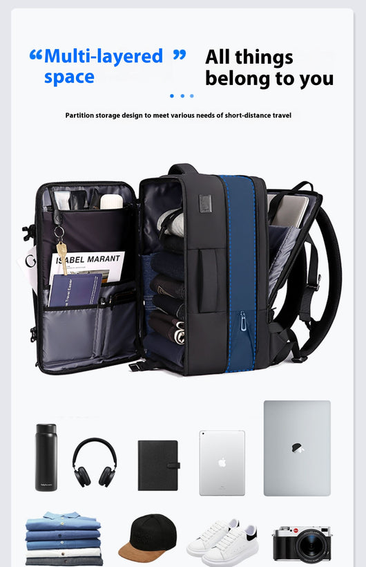 Mochila de Gran Capacidad para Hombre - Viajes y Commuting - Image 13