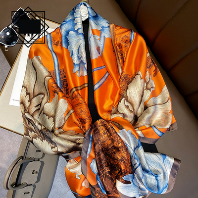 Foulard Ligero de Seda para Mujer - Bufanda Larga Elegante de Verano - Image 28