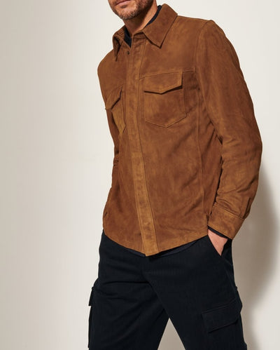 Chaqueta Noah de Gamuza para Hombre - Abrigo Elegante y Versátil - Image 12