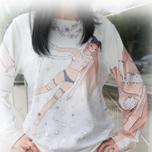 Blusa Edelweiss Manga Larga Suelta para Niña - Image 4