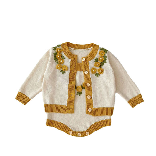 Abrigo Tejido en Crochet 3D para Niñas - Image 4
