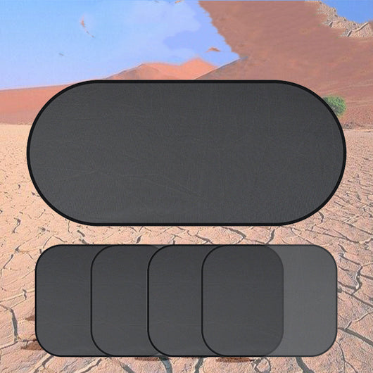 Juego de 5 Parasoles de Malla para Auto - Protección Solar Premium