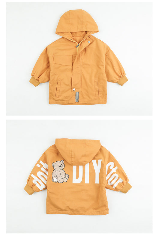 Chaqueta Cortavientos con Capucha para Niñas - Primavera y Otoño - Image 11