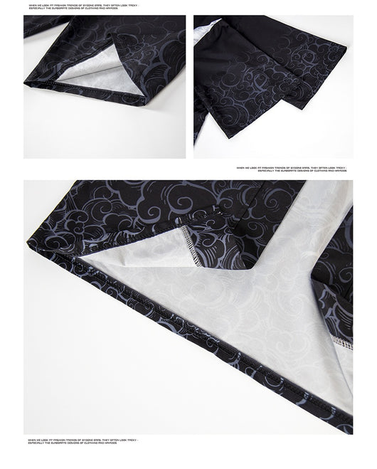 Conjunto Kimono Harajuku Estampado Digital Koi - Bata, Pantalones Cortos y Capa - Image 10