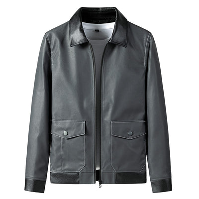 Chaqueta Otoñal Holgada para Hombre Talla Grande Estilo Papá - Image 2