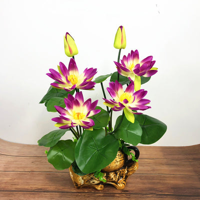 Lirio Acuático Decorativo con Buda para el Hogar - Image 12
