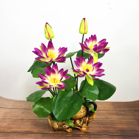 Lirio Acuático Decorativo con Buda para el Hogar - Image 12