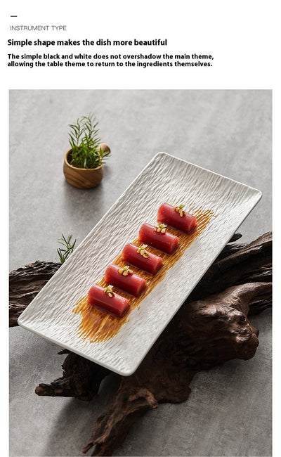 Plato Rectangular de Cerámica Premium para Sushi - Image 21