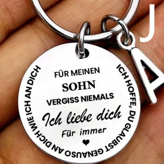 Llavero Personalizado de Acero Inoxidable con 26 Letras para Mi Hijo e Hija - Image 10