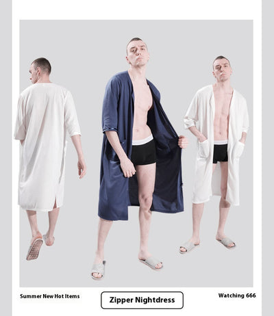 Bata Suelta Talla Grande Estilo Japonés y Coreano para Dormir - Image 18