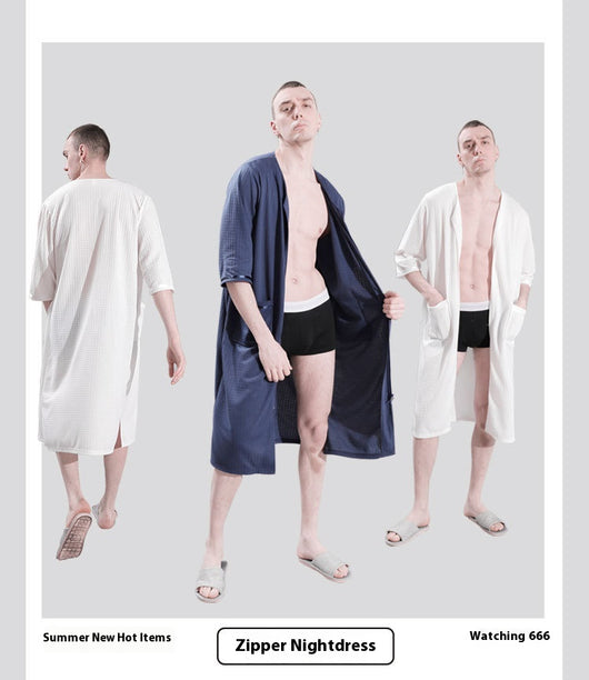 Bata Suelta Talla Grande Estilo Japonés y Coreano para Dormir - Image 18