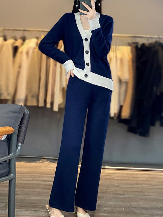 Conjunto de Dos Piezas en Lana Tejida - Diseño Holgado y Cómodo - Image 6