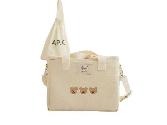 Bolsa Térmica 2 en 1 para Mamá y Bebé con Aislamiento de Oso