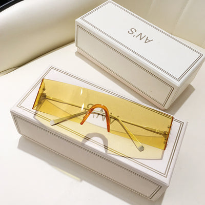Gafas de Sol Sin Marco Estilo Viral para Hombre - Image 8