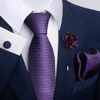 Combo Corbata, Traje y Pañuelo de Bolsillo para Hombre - Juego 8 - Image 62
