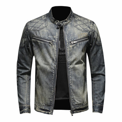 Chaqueta Vintage con Cierre de Cremallera para Hombre - Image 5