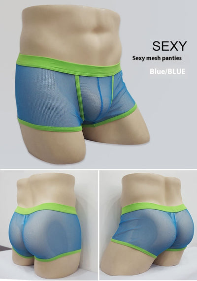Bóxers Transparentes de Malla Cintura Baja para Hombre - Image 11