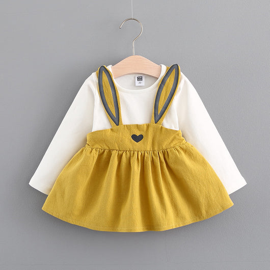 Vestido Princesa Conejo Otoño 2021 - Ropa Infantil Coreana para Niñas - Image 9