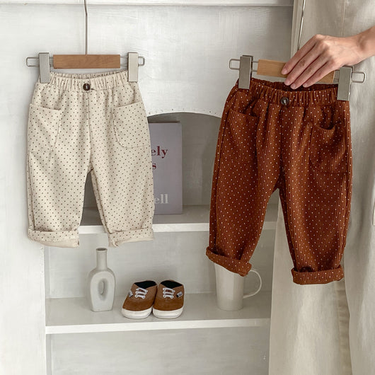Pantalones de Pana Estampados Sueltos y Cómodos - Image 10