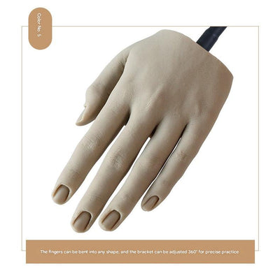 Mano de Silicona para Práctica de Uñas - Modelo Realista de Entrenamiento - Image 24