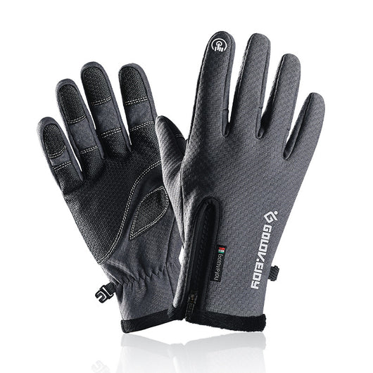 Guantes de Invierno para Ciclismo Táctil con Forro de Terciopelo y Cierre - Image 5