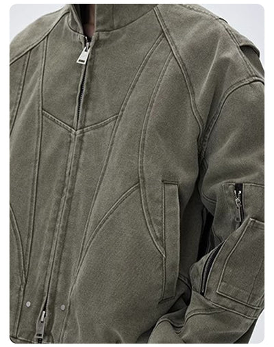 Chaqueta de Trabajo Pesada en Lona Lavada para Hombre - Image 17