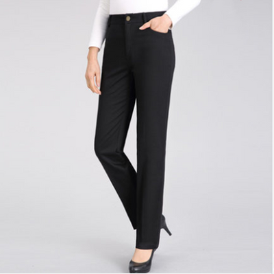 Pantalón Blanco de Cintura Alta Recto y Holgado - Image 8