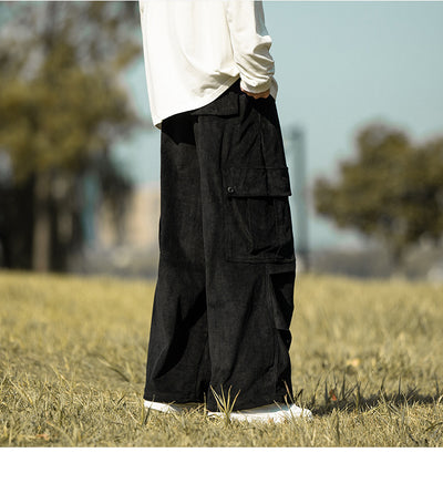 Pantalones de Pana Anchos Casuales para Otoño e Invierno - Image 31
