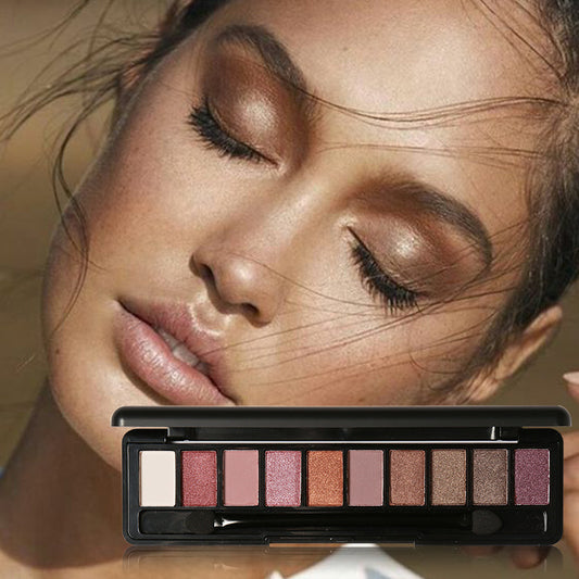 Paleta de Sombras de Ojos 10 Colores - Maquillaje Profesional