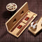 Chinese Mahogany Chopsticks Lettering Solid Wood Box Set Gift Chopsticks Custom Gift Box Wedding Lettering Public Chopsticks Birthday Gift F