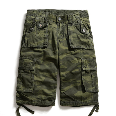 Pantalones Cortos Cargo Camuflaje Talla Grande - 5 Bolsillos Funcionales - Image 3