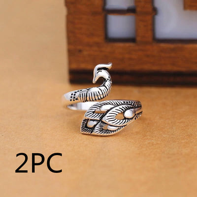 Anillo Vintage con Gancho de Línea Doble - Image 22