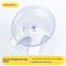 White Running Wheel Frisbee