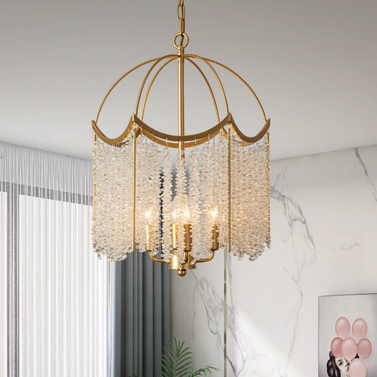 Lámpara de Araña de Cristal Americano Estilo Francés Lujo - Image 3