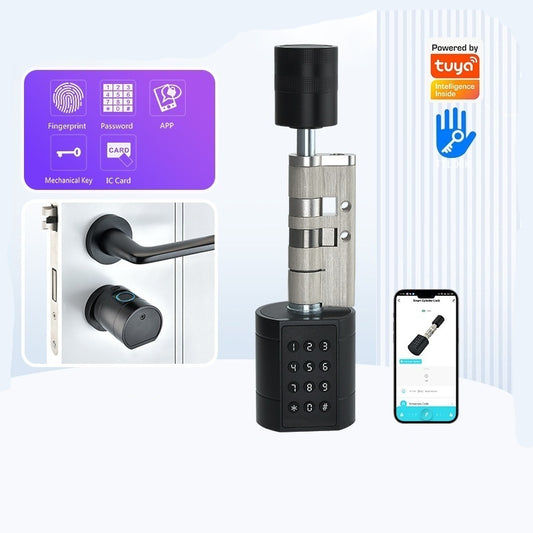 Candado Inteligente con Huella Dactilar, Bluetooth y Contraseña Ajustable