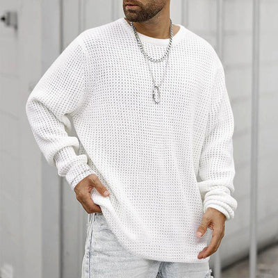 Sudadera Holgada Cuello Redondo Manga Larga para Hombre - Image 4