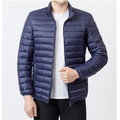 Abrigo Ligero de Algodón para Hombre con Cuello Mao - Image 6